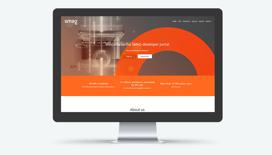 Accédez au catalogue d'API depuis le portail de développement SMAG