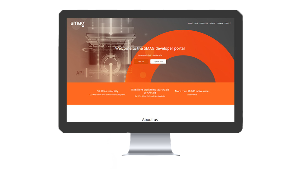 Accédez au catalogue d'API depuis le portail de développement SMAG