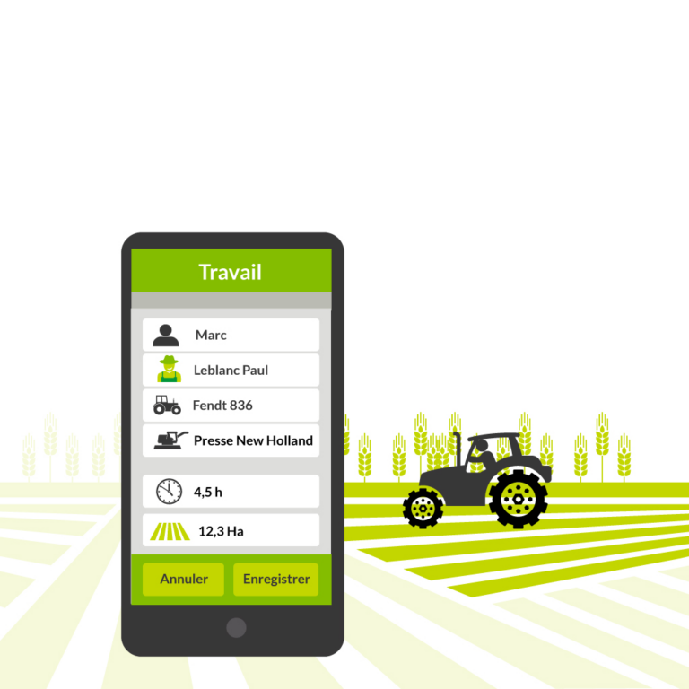 Enregistrez les travaux depuis la cabine avec l’application mobile